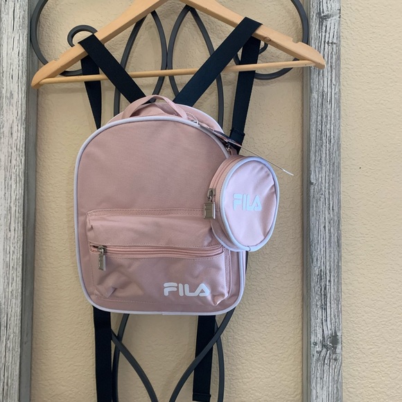 fila blush mini backpack Fila Artisia mini backpack 2pc set. New!!❤️dusty orange